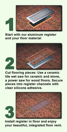 3 simple steps to your perfect floor register